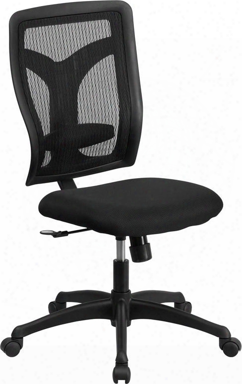 Wl-f062syg-mf-gg Galaxy High Back Designer Back Task Chair With Padded Fabric