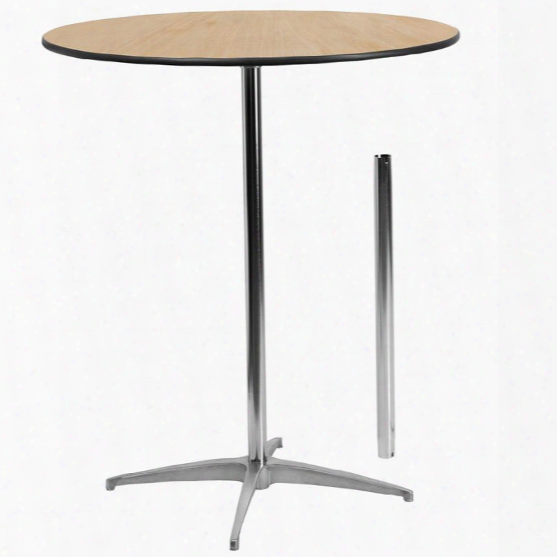 Xa-36-cota-gg 36' Round Wood Cocktail Table With 30' And 42'