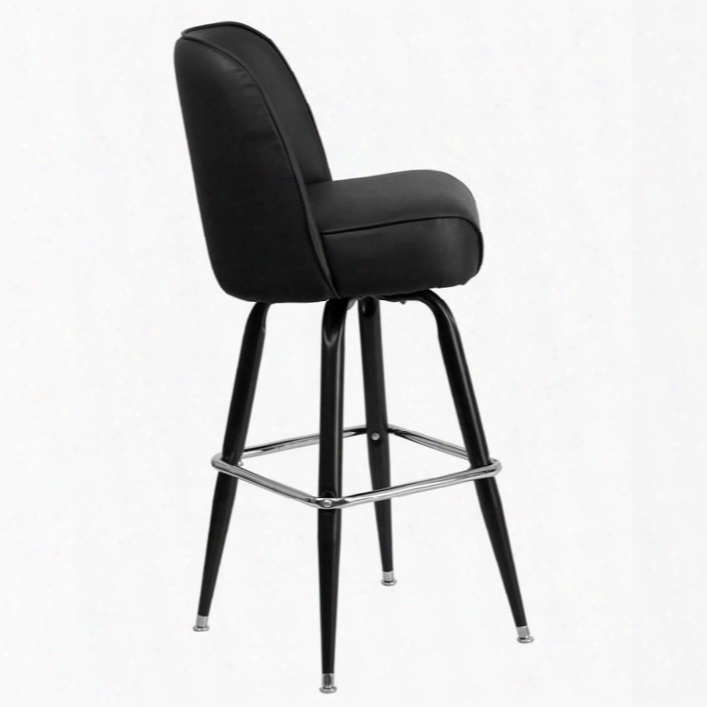 Xu-f-125-gg Metal Bar Stool With Swivel Bucket