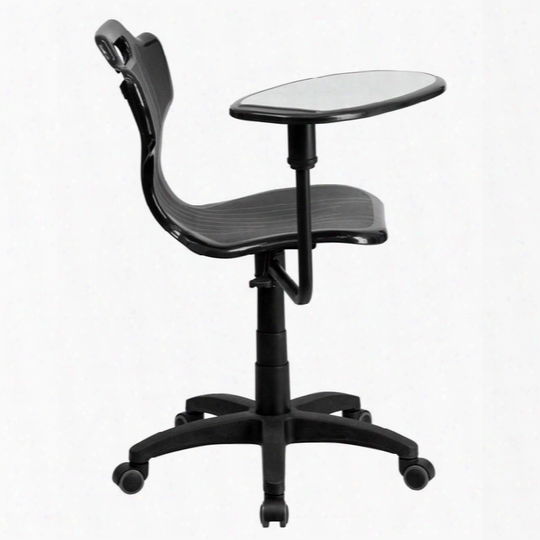 Yu-ycx-032-gg Black Mobile Task Chair With Swivel Tablet