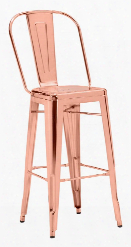 108063 Elio Bar Chair Rose