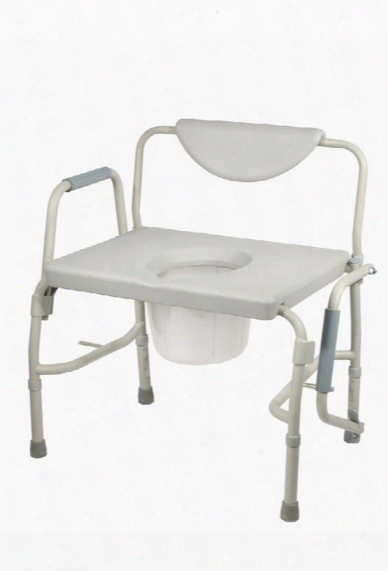 11135-1 Bariatric Drop Arm Bedside Commode