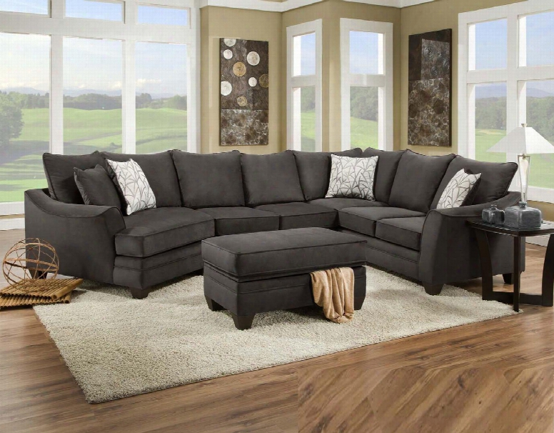 183840-4040-sec-fs Campbell 3 Pc Sectional With Toss Pillows Left Arm Facing Cuddler Armless Loveseat Right Arm Facing Corner Sofa And Fabric Upholstery In