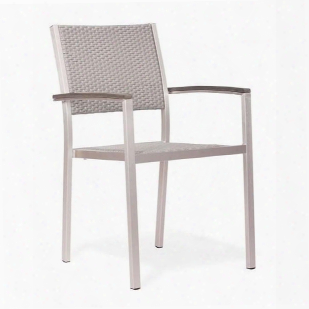 701865 Metropolitan 35" Dining Chair With Aluminum Frame And Mesh Seat And