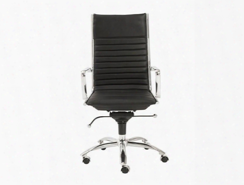 Dirk High Back Office Chair In Black Design By Euro Style