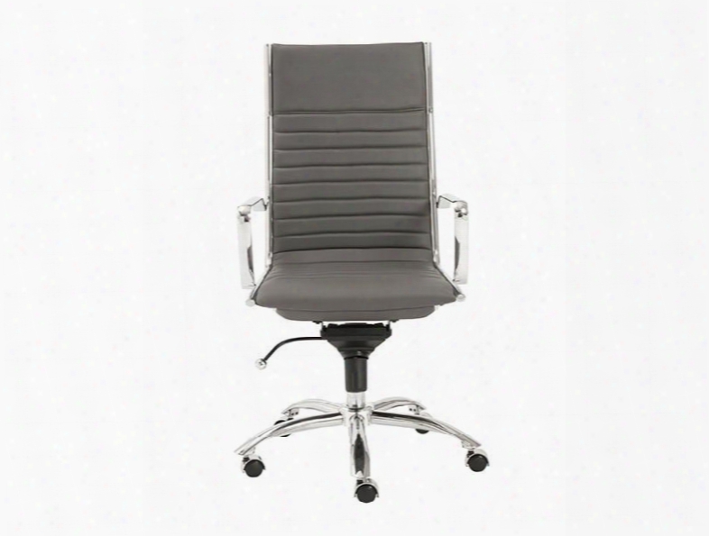 Dirk High Back Office Chair In Grey Design By Euro Style