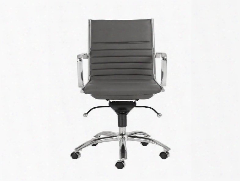 Dirk Low Back Office Chair In Grey Design By Euro Style