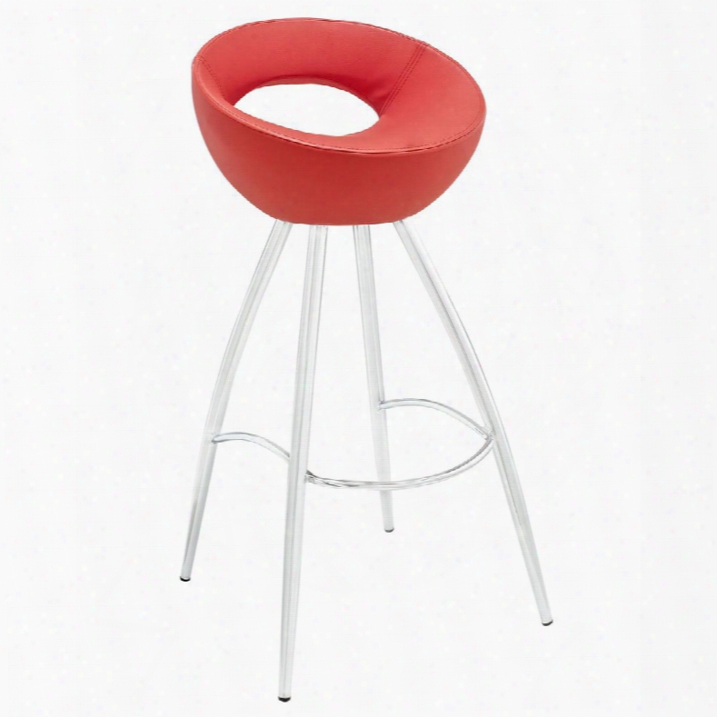 Eei-1031-red Persist Bar Stool In Red