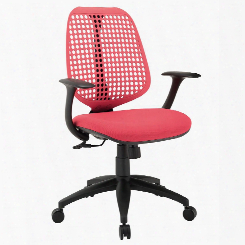 Eei-1174-red Reverb Office Chair In Red