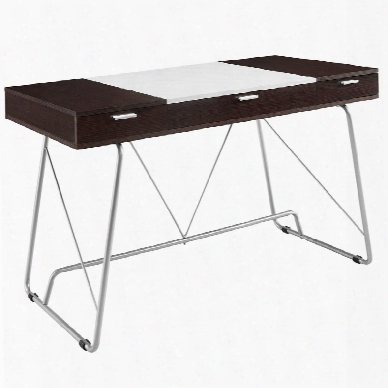 Eei-1321-chr Panel Office Desk In Cherry