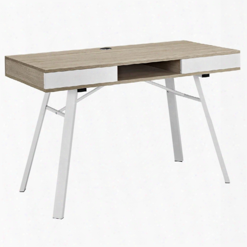 Eei-1322-oak Stir Oftice Desk In Oak