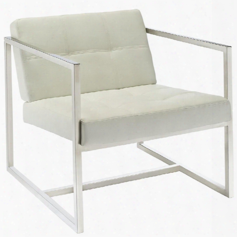 Eei-263-whi Hover Lounge Chair In White