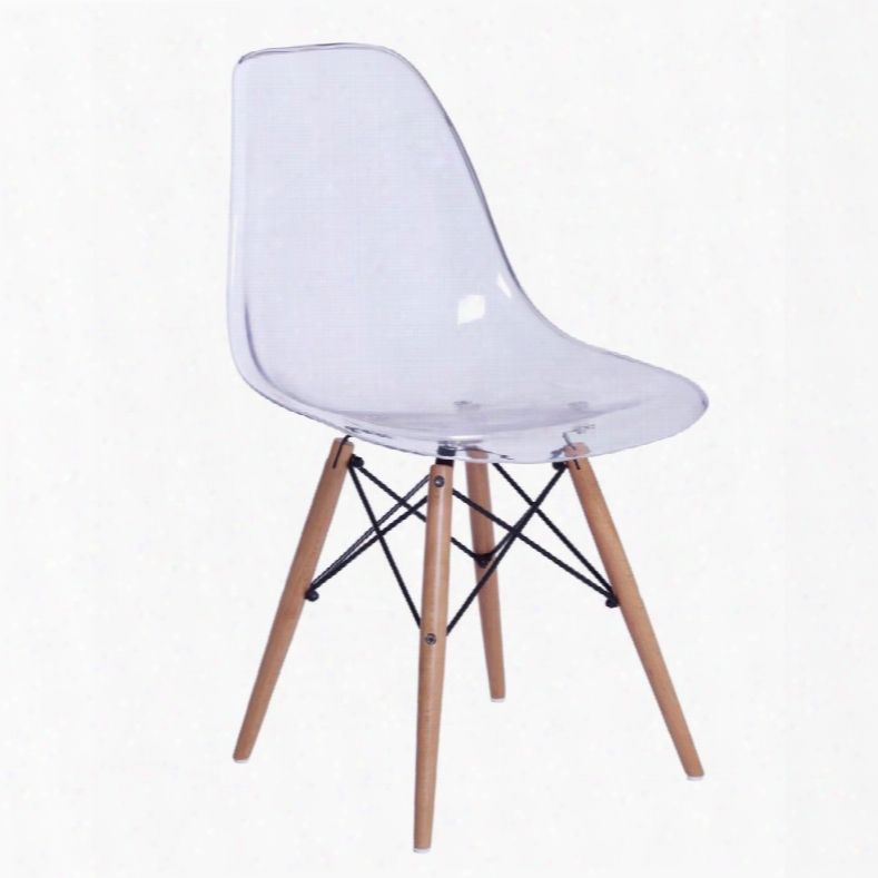 Fmi10087-clear Glosswood Dining Side Chair