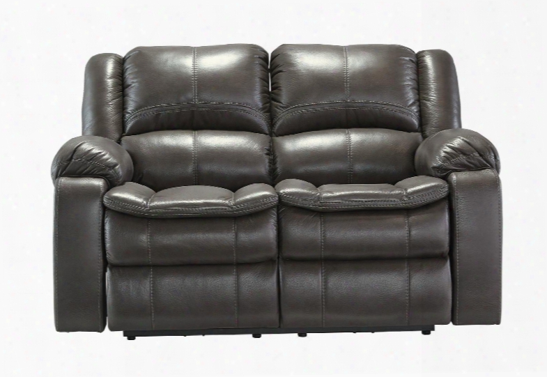 Long Knight 8890674 65" Power Reclining Loveseat With Thick Padded Arms Contoured Pillow Top Seats And Jumbo Stitching Details In