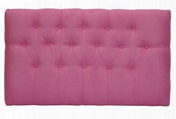 Meridia Collection" Tufted Upholstered Twin Headboard With Metal Legs And Wood Frame In Light Pink