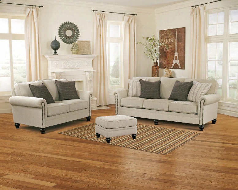 Milari Collection 13000slo 3-piece Living Room Set With Sofa Loveseat And Ottoman In