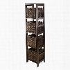 92541 Granville 5pc Storage Tower Shelf with 4 Foldable Baskets