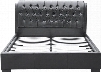 FMI10068-BLACK Bianca Modern Bed With Tufted Headboard Queen Size In