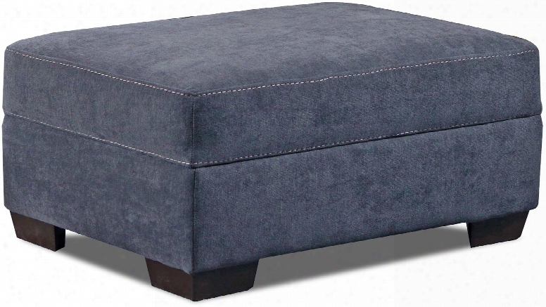 7058-095 Pacific Steel 36" Storage Ottoman With High-density Foam Seat Cushion Winding Wire Springs Hardwood Lumber Frame And Low Pile Polyester Fbric
