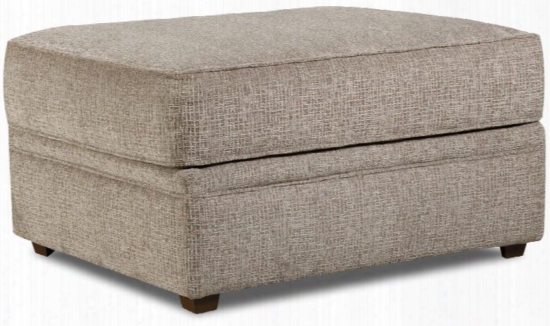 8530br-09 Macey Pewter 34" Ottoman With Sinuous Wire Springs High-density Foam Seat Cushions Hardwood Lumber Frame And Fabric