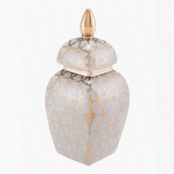 A11070 Link Temple Jar Small Gold And
