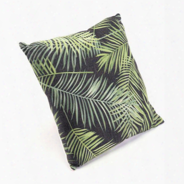 A11119 Tropical Black & Green Pillow Grn &