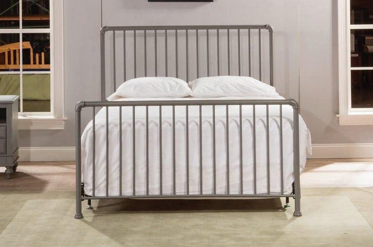 Brandi 2098hqr Queen Sized Bed With Headboard And Frame Metal Constructed Panel And Frame In Stone