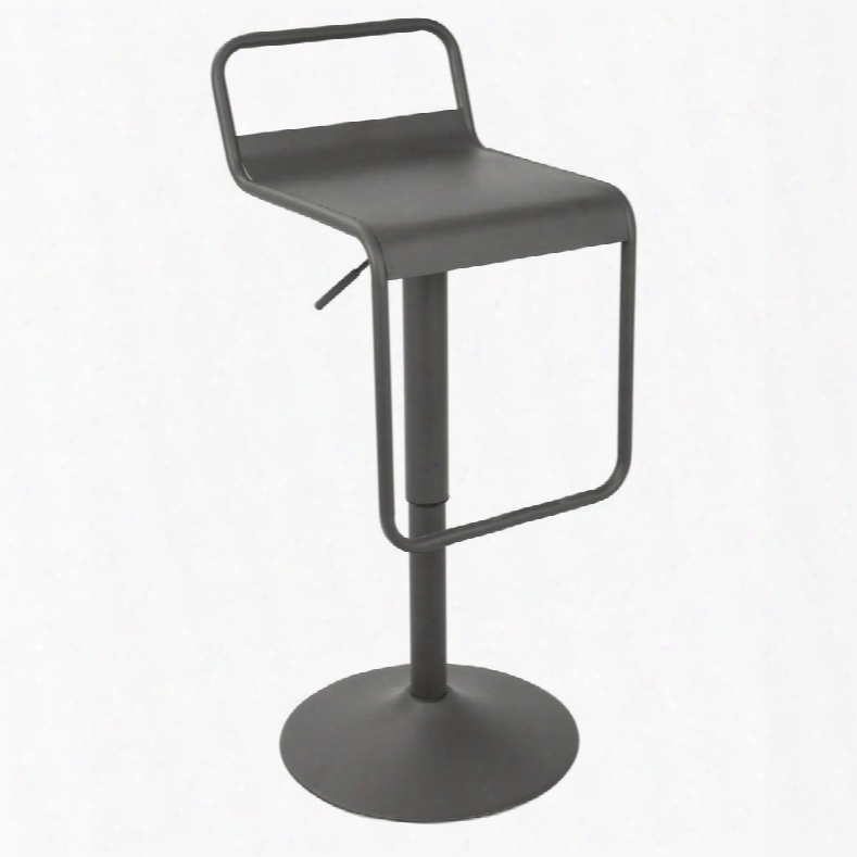 Bs-emrup Gy Emery Uptown Industrial Adjustable Barstool In Matte