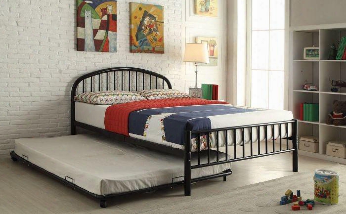 Cailyn Collection 30460tbkt 2 Pc Bedroom Set With Twin Size Bunk Bed + Trundle In Black