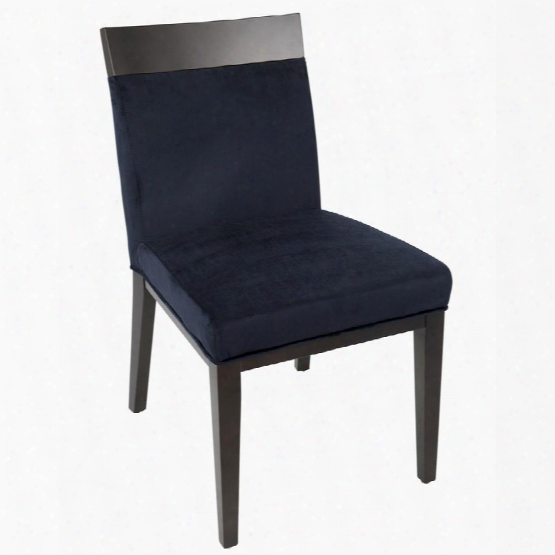 Ch-denv Nb2 Denver Contemporary Dining Chairs In Navy Blue - Set Of