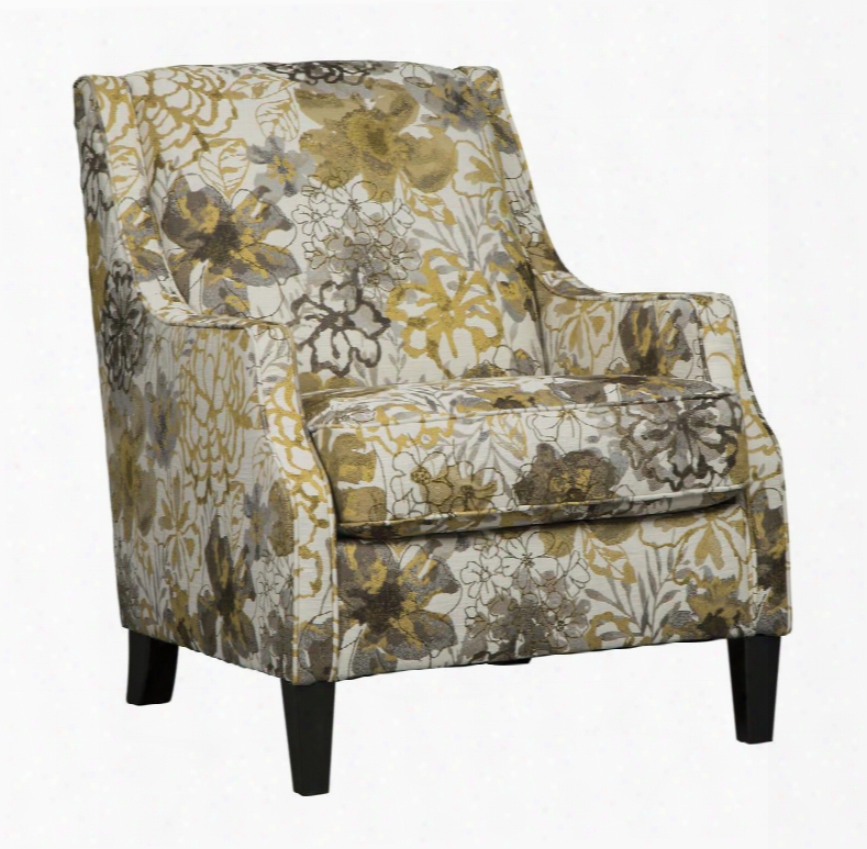 Mandee Collection 9340421 30" Accent Chair With High Quality Foam Cushion Durable Construction And Floral Pattern In