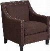 CH-US-173030-BN-GG Hercules Compass Series Transitional Brown Fabric Chair With Walnut