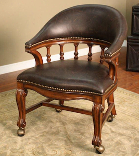 100775 Iovanni Gathering Chair With Full-bearing Swivel Moortise And Tenon Construction 3" Cushion And Webbed