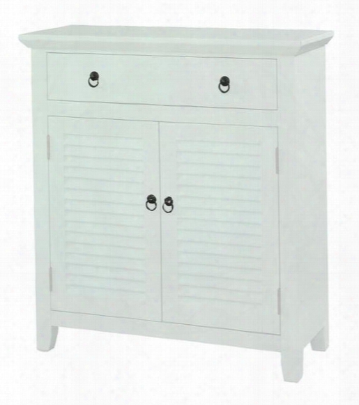 14a2004 31" Shutter Console With Wide Drawer Two Shutter Doorss And Tapered Legs In