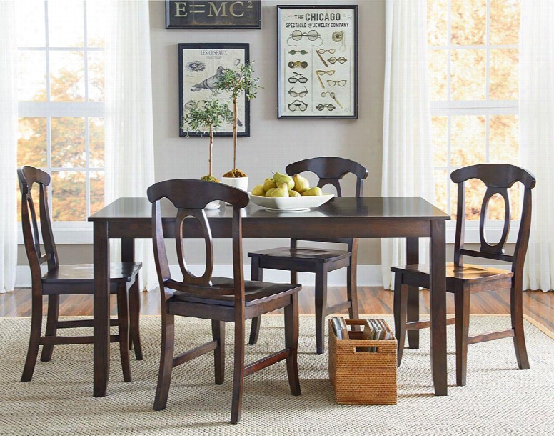 15242 Larkin Dining Room Set With 1 Table And 4 Chaisr In Antique Cherry