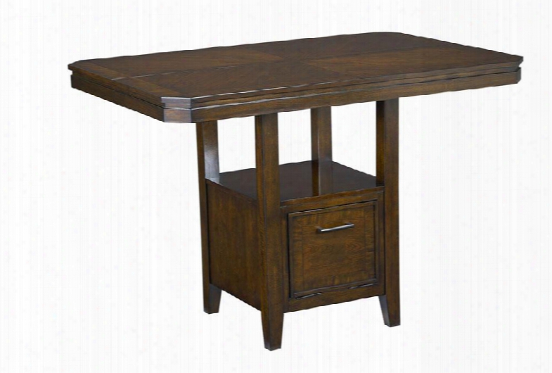 17836 Avion Counter Height Table In Dark Brown