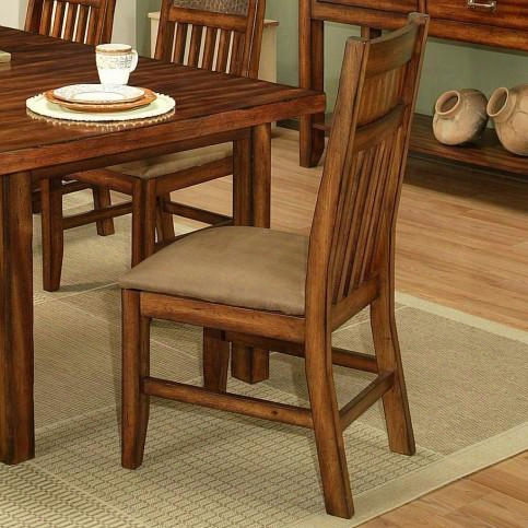 212006 Marissa Side Chair With Solid Cherry Wood Construction In A Cumin Spice