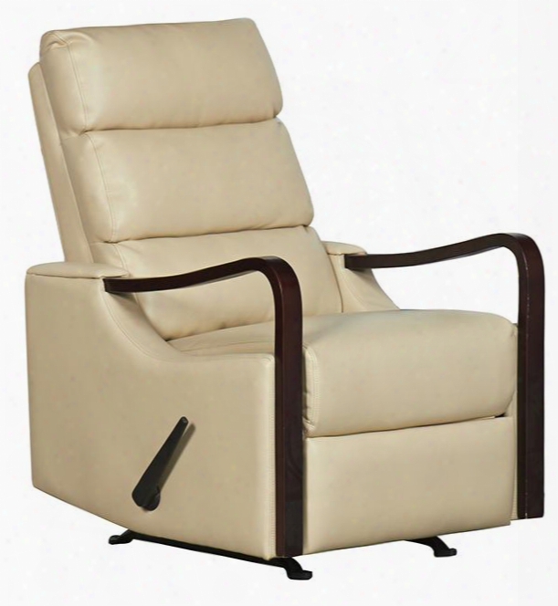 21310-latte Rissanti Salerno Zerostrain Glider Recliner With Espresso Arm Quiet In