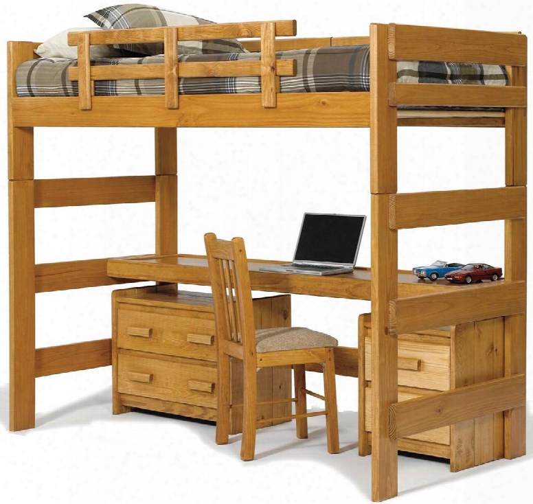 3610009 Loft Bed With Desk Top In