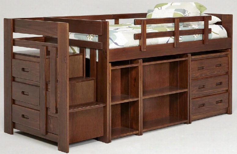 36300 Twin Mini Loft Bed With Storage In Dark