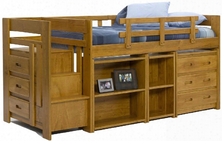 363003 Twin Mini Loft Bed With Storage In