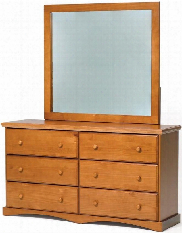 3641160-41170 6 Drawer Dresser With Mirror