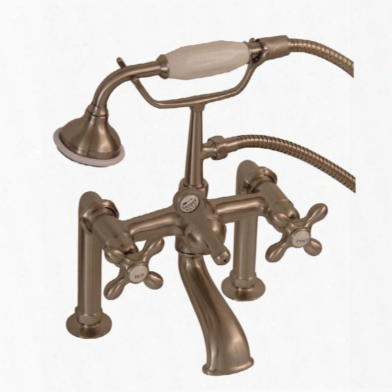 4601-mc-sn Elephant Spout Hand Shower 6 Mounts Cross Handles Brush