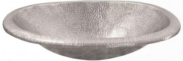 6843-pe Fletcher Oval Self Rimming Basin Hammered