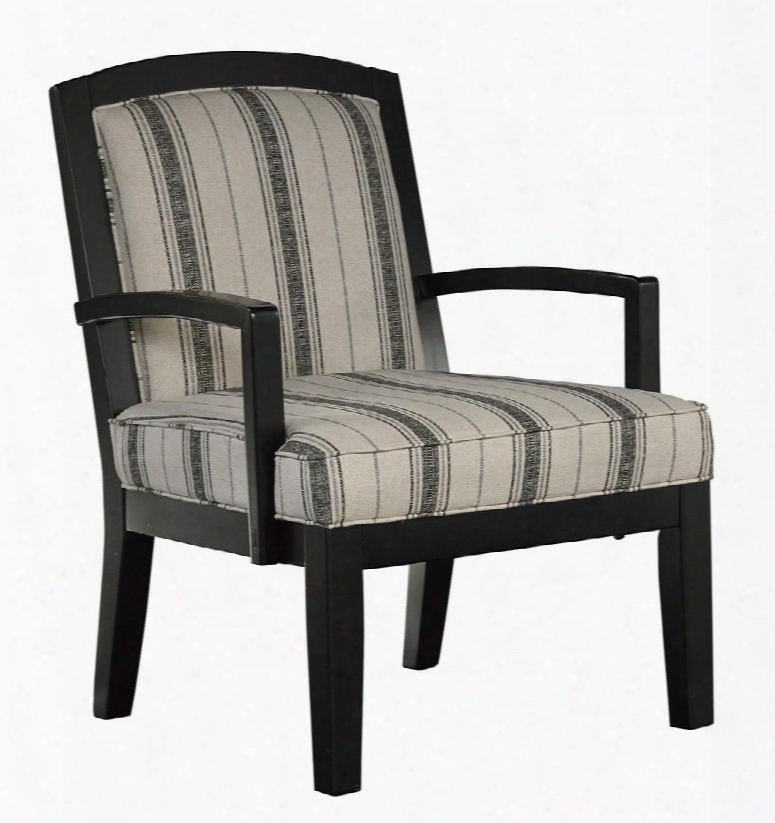 Alenya Collection 160060 28" Accent Chair With Fabric Upholstery Piped Stitching Wooden Frame And Casual Style In