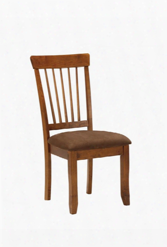 Berringer D199-01 38" Side Chairs With Tapered Legs Spindle Back And Microfiber