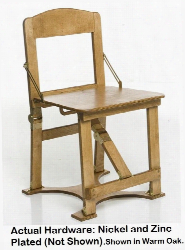 Cchair-dw Hand Crafted Custom Finished Folding Chair In Dark