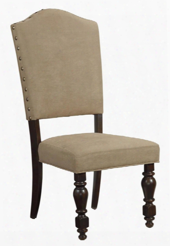 D67401 Shardinelle Upholstered Side Chair With Transparent Black Glzaed Frame Oak Veneers And Hardwood Solids In