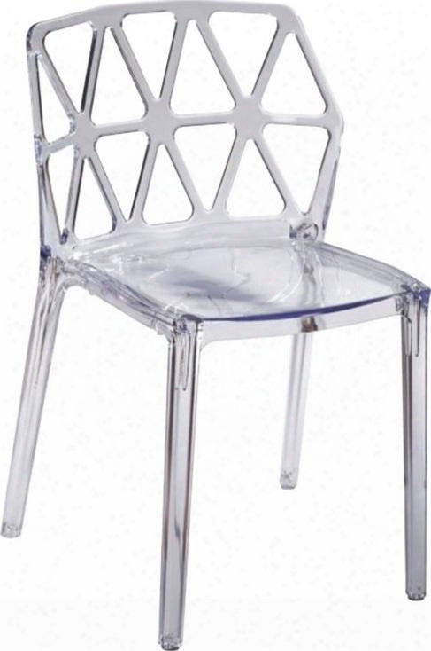 Fmi10028-clear Zig Zag Dining Chair
