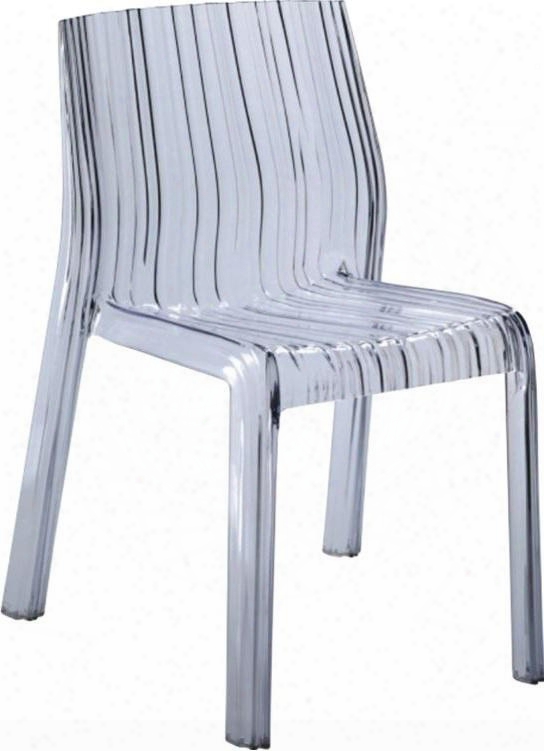 Fmi10029-clear Stripe Dining Chair